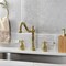 Kingston Brass Widespread Kitchen Faucet, Brushed Brass KB1797WLLLS - alternate 5